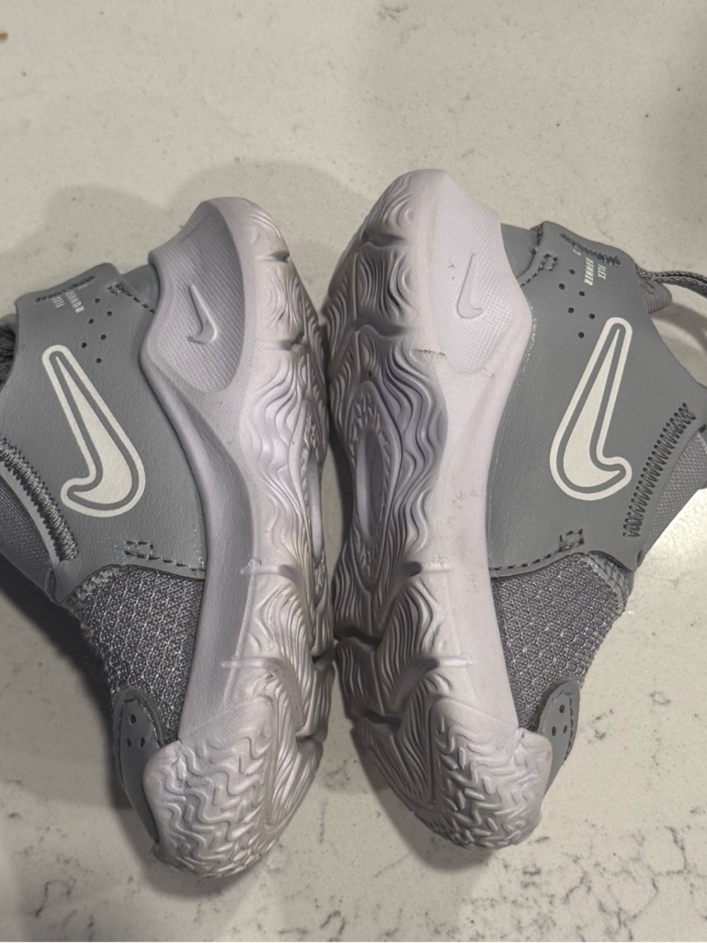 Nike Infant Toddler Flex Runner Gray Athletic Slip-On Sneakers Sz 3